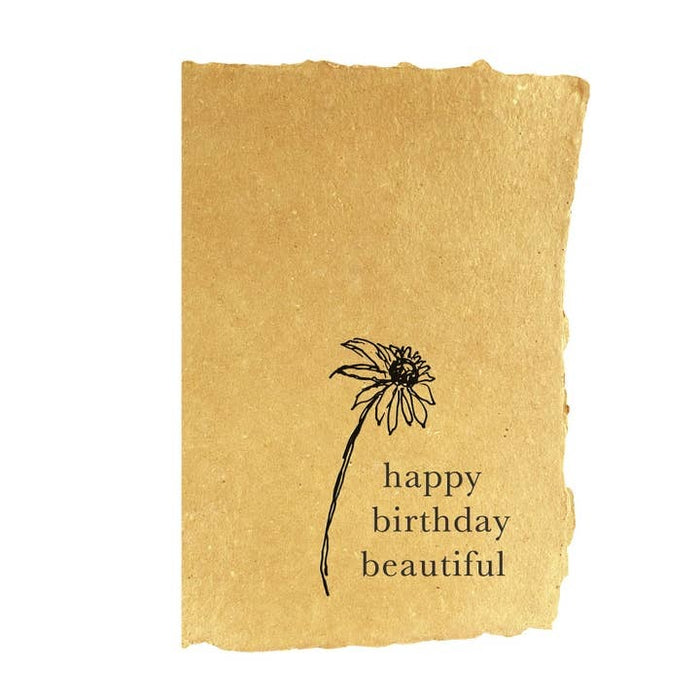 Happy Birthday Beautiful Flower Card