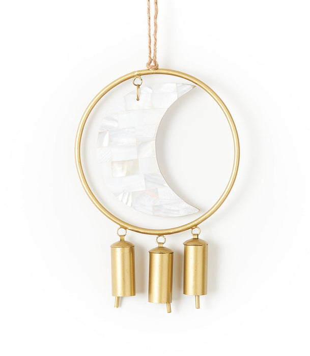 Chayana Large Moon Mother of Pearl Wind Chime
