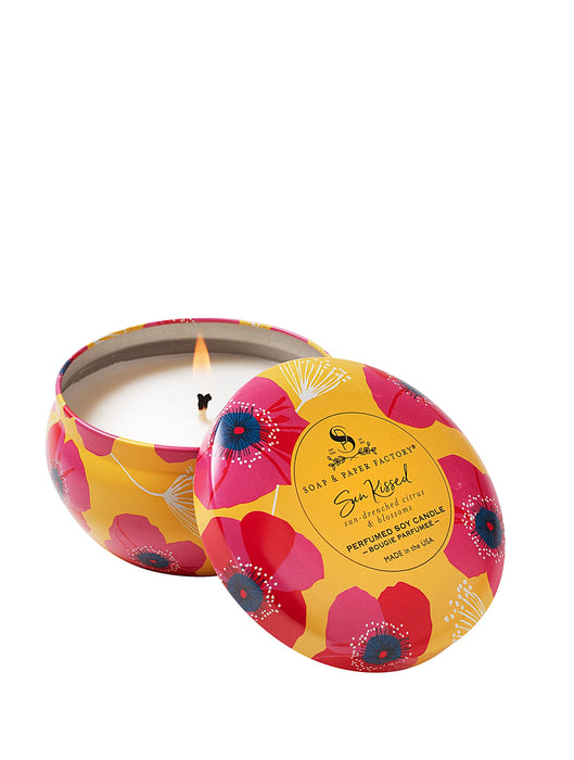 Sun Kissed Large Tin Soy Candle