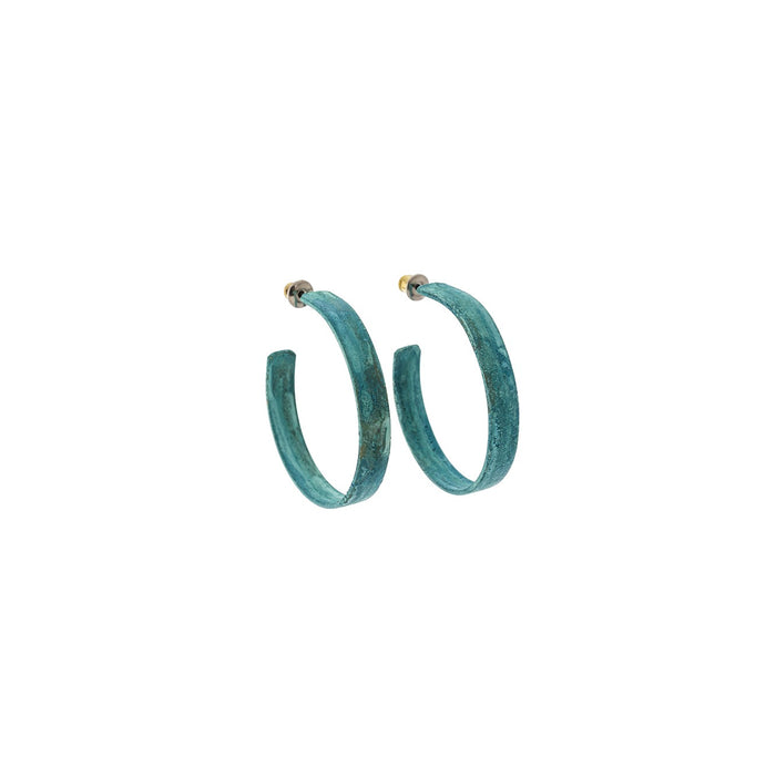 Small Ribbon Hoop Earrings