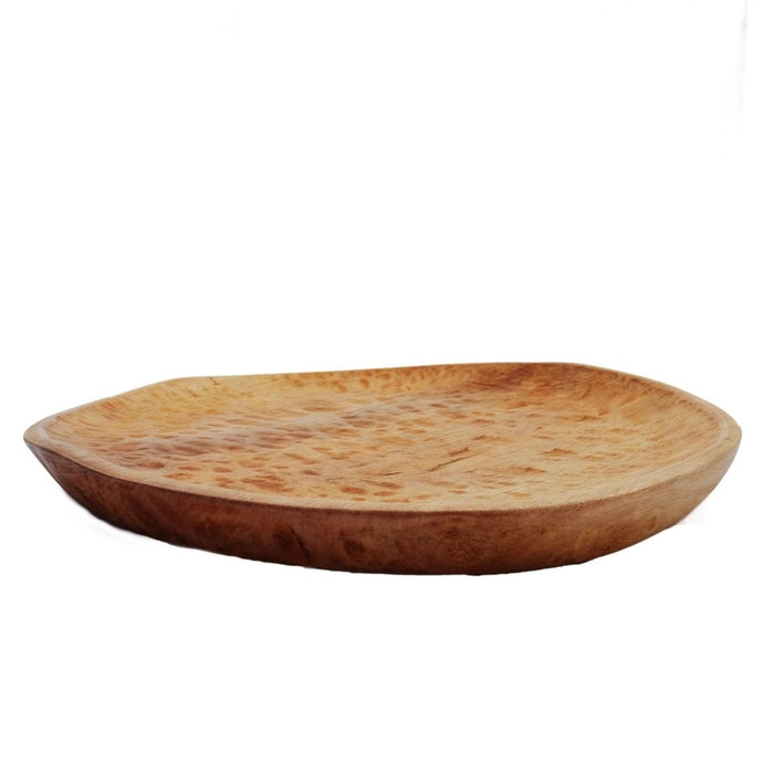 18" Ola Handmade Wood Platter Serving Tray