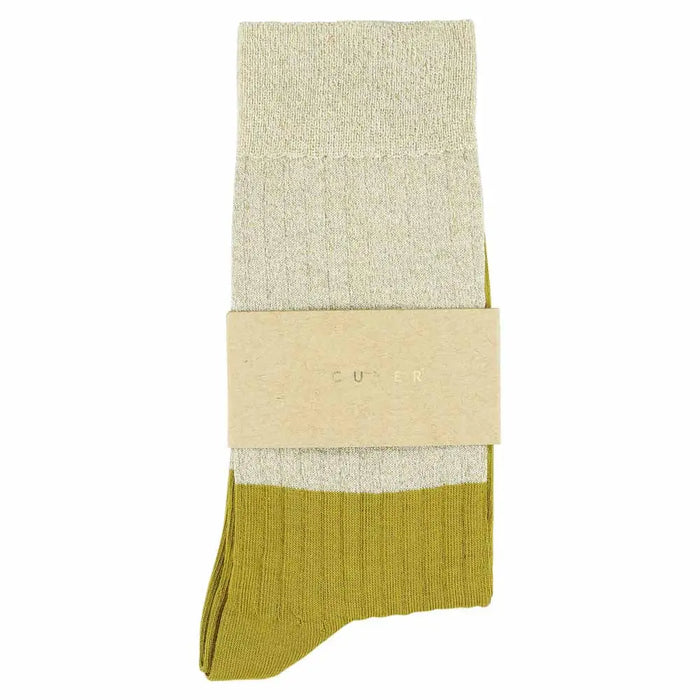 Women's Lurex Block Socks