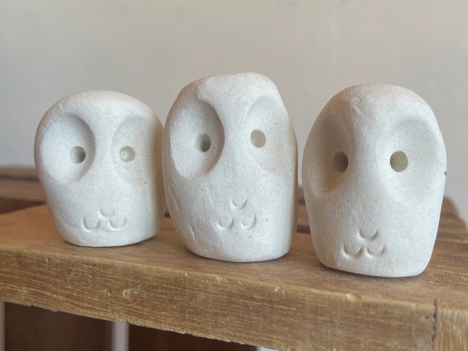 Handmade Raw Clay Grounding Wise Owl