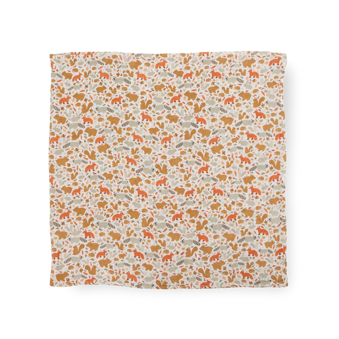 Fall Friends Cotton Muslin Swaddle Blanket