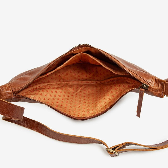 Leather Moon Sling Bag