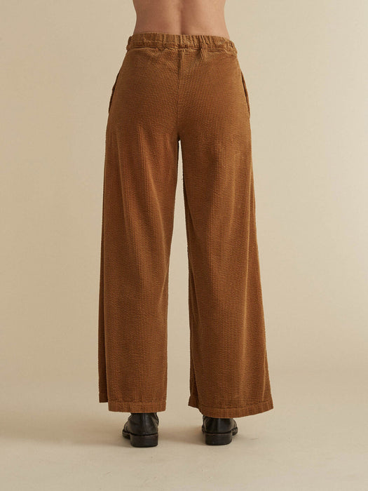 Lux Cord Wide Leg Zip Pant