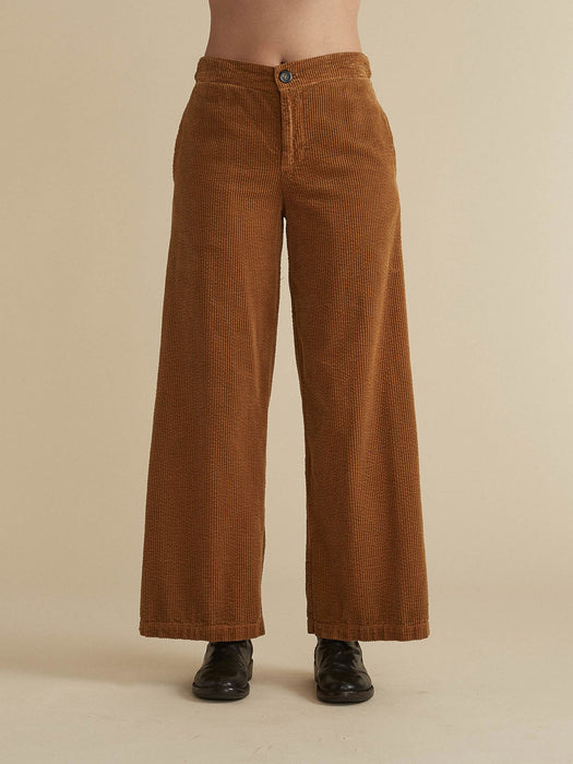 Lux Cord Wide Leg Zip Pant