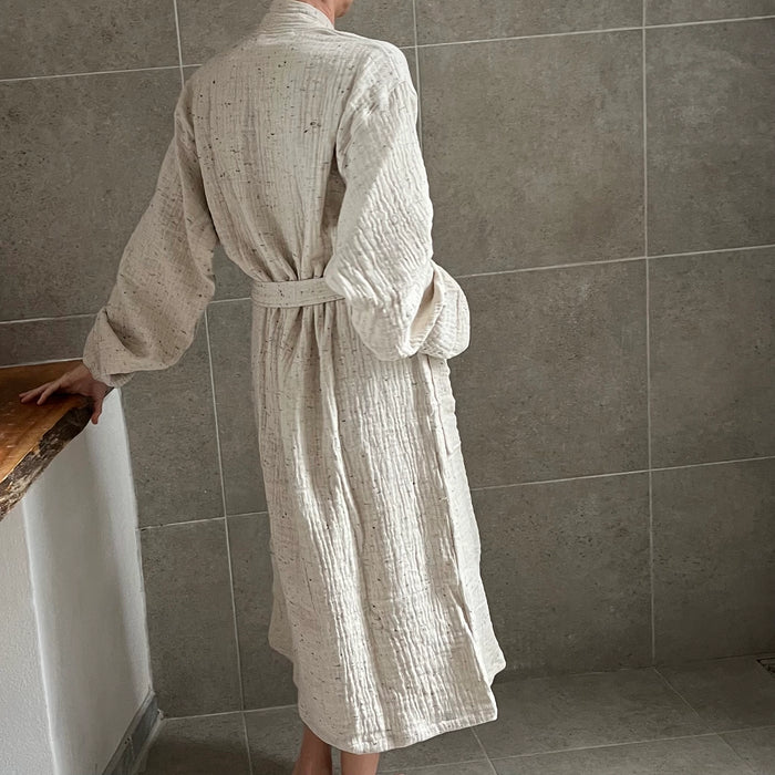 Muslin Bathrobe in Cotton Nope Yarn