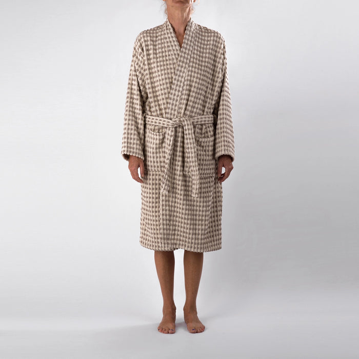 Dotted Terry Bathrobe