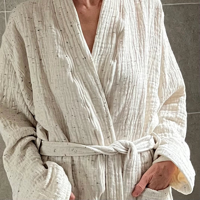 Muslin Bathrobe in Cotton Nope Yarn