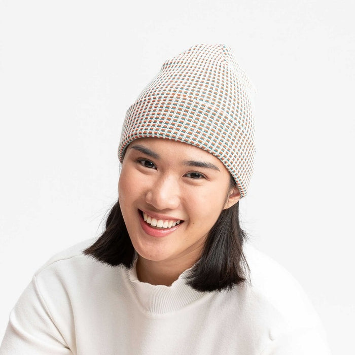 Simple Grid Knit Beanie