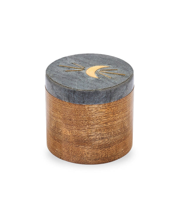 Indukala Moon Phase Round Keepsake Box