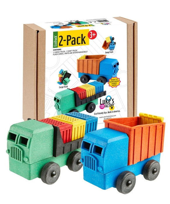 Cargo & Dump Truck 2-Pack