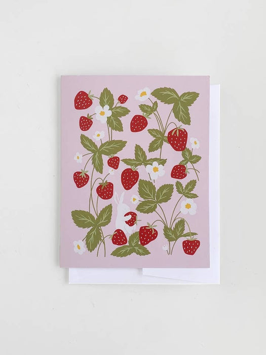 Strawberry Bunny Card