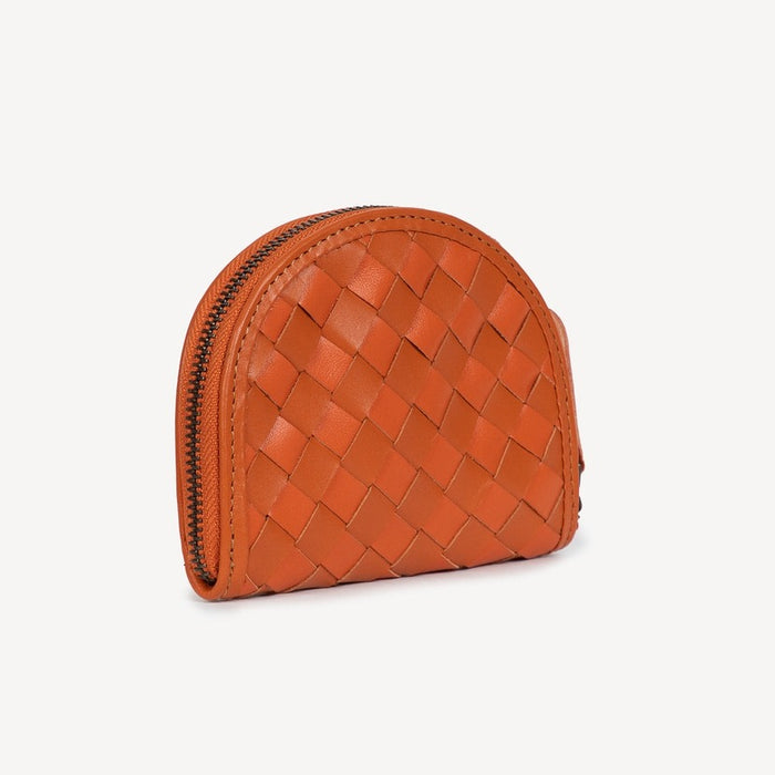 Woven Halfmoon Mini Wallet