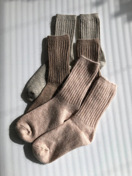 Women's Melange Angora Wool Socks