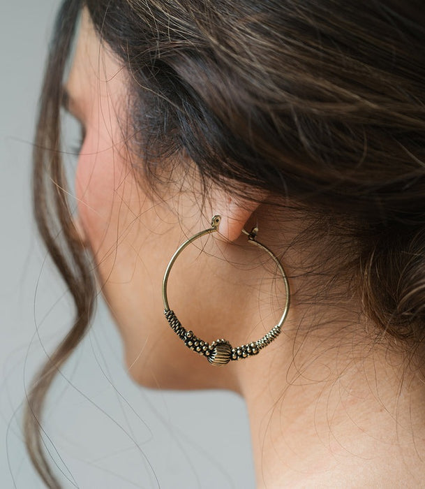 Rani Gold Hoop Earrings