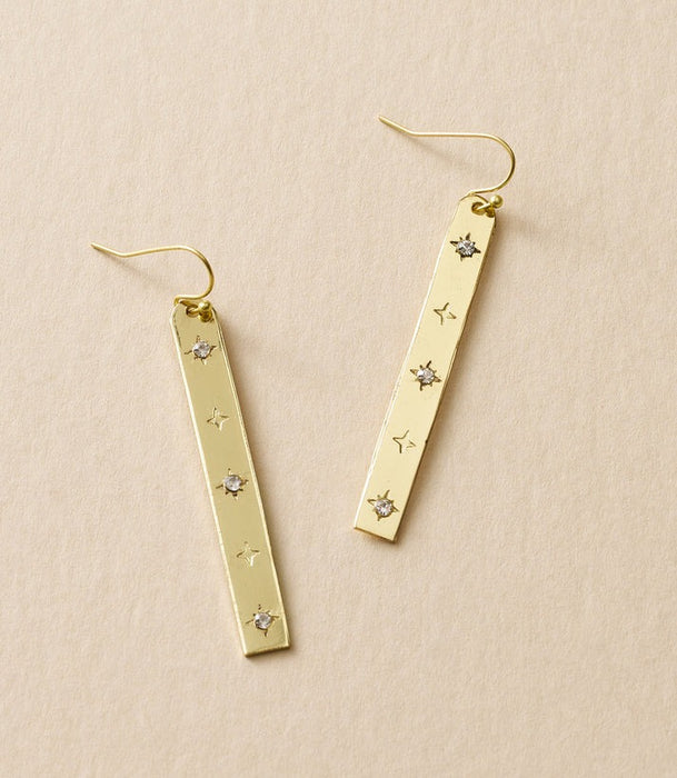 Sitara Starry Long Linear Earrings