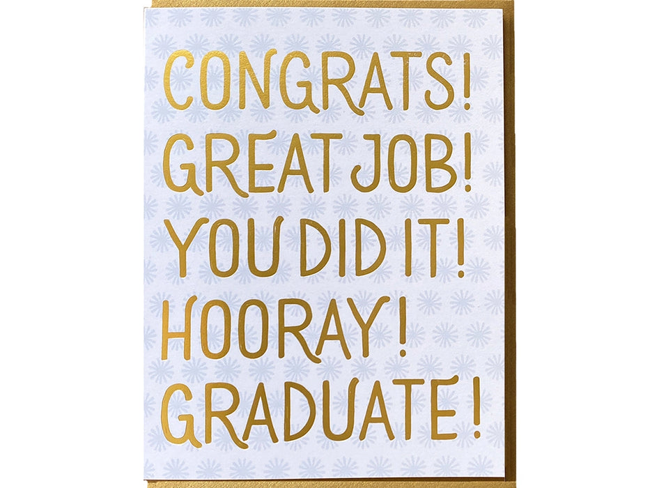 Congrats Grad Words Card