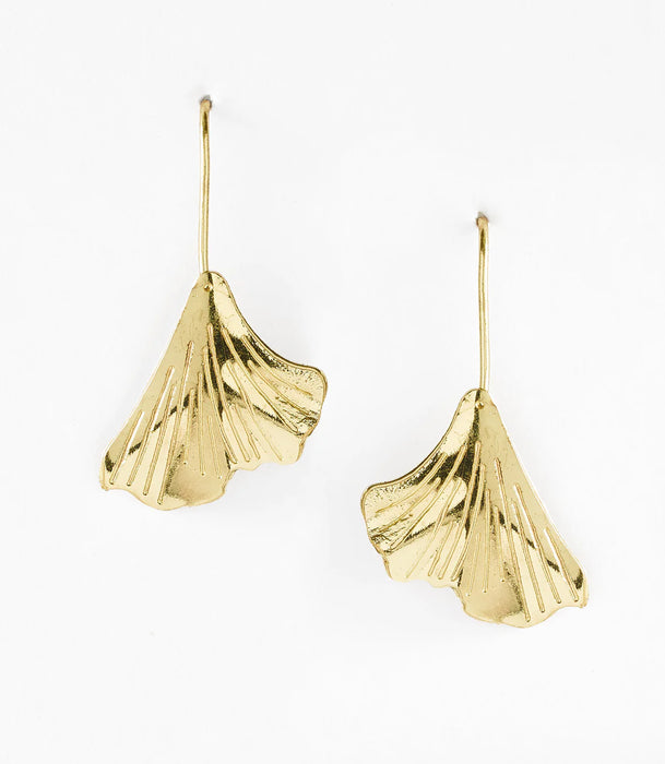 Sayuri Ginkgo Leaf Drop Earrings