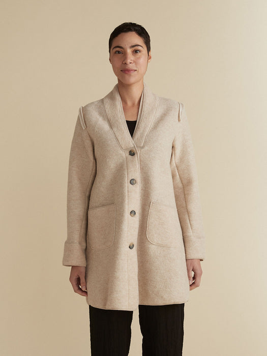 Boiled Wool Peacoat