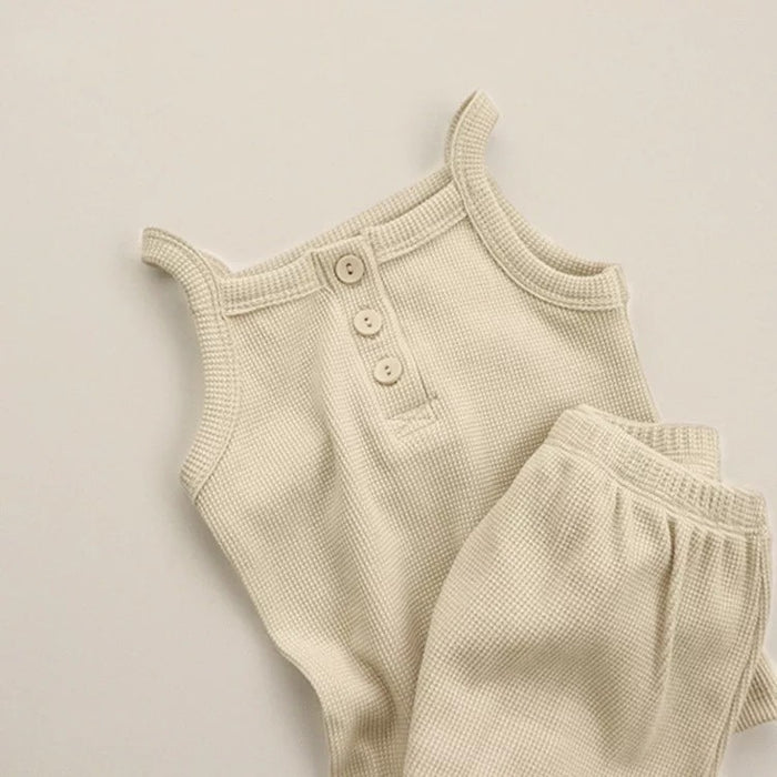 Summer Earth Tones Baby Top & Short Set