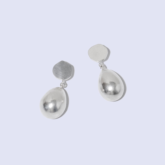 Pod Drop Earrings - Sterling Silver