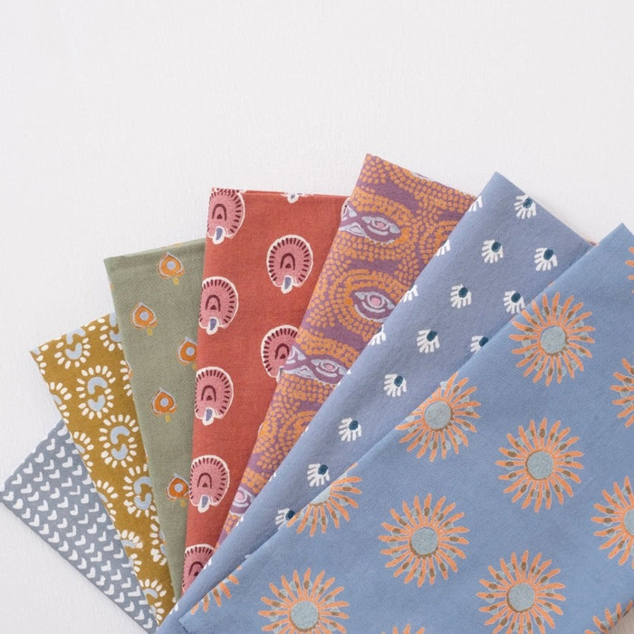 Azou Moss Block Printed Napkins - Set of 4