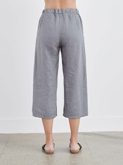 Easy Crop Linen Pant