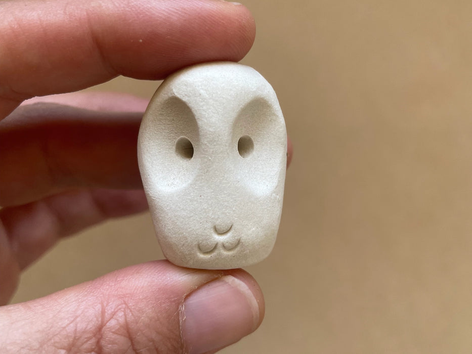 Handmade Raw Clay Grounding Wise Owl