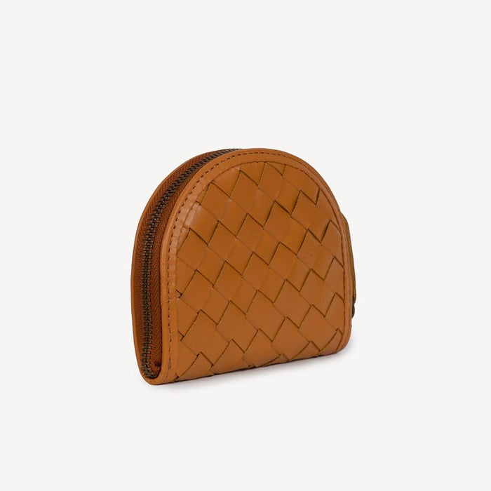 Woven Halfmoon Mini Wallet