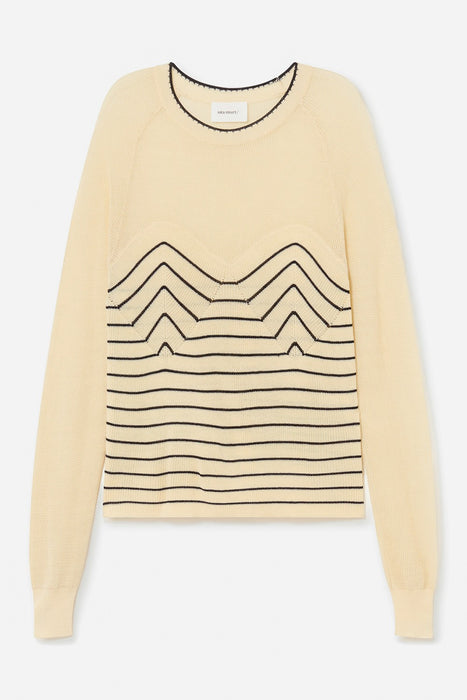 Openwork Stripe Sweater