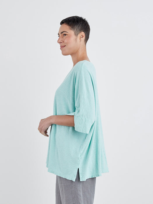 V-Neck Cotton/Linen Top