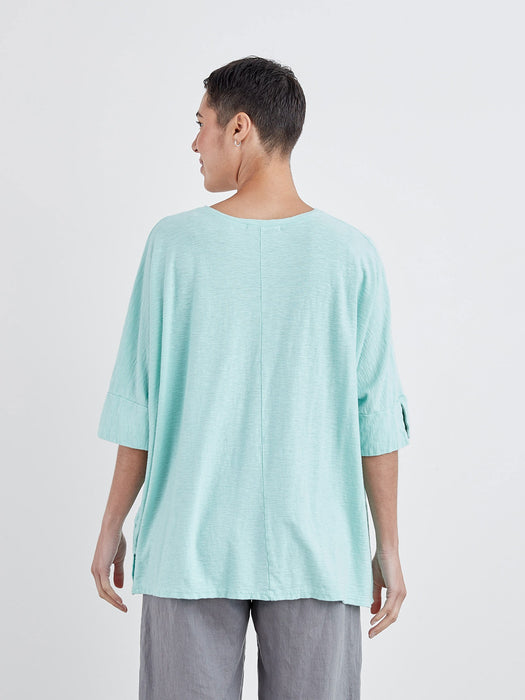 V-Neck Cotton/Linen Top