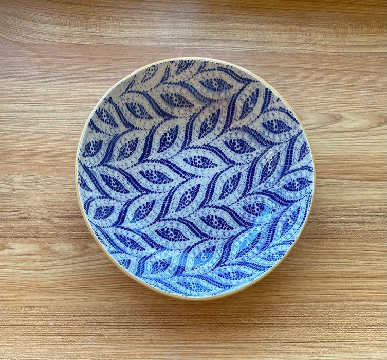 Medium Serving Bowl - Paisley Cobalt