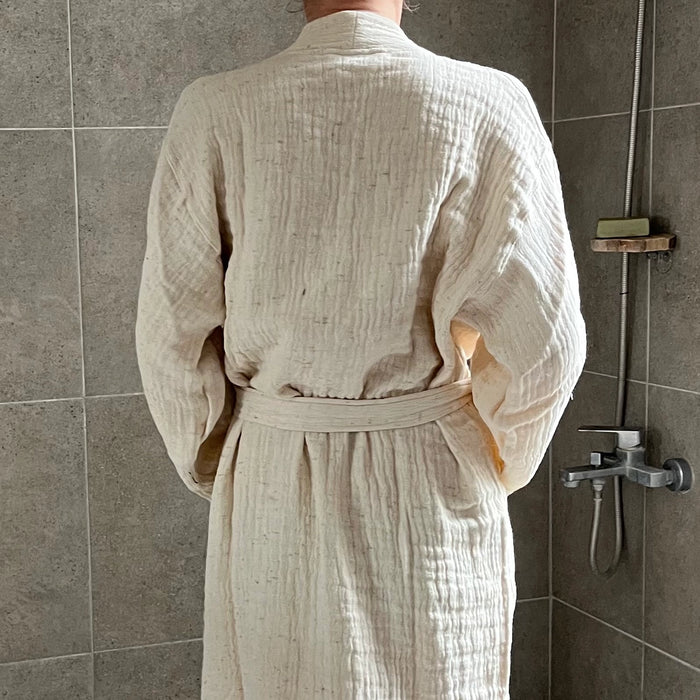 Muslin Bathrobe in Cotton Nope Yarn