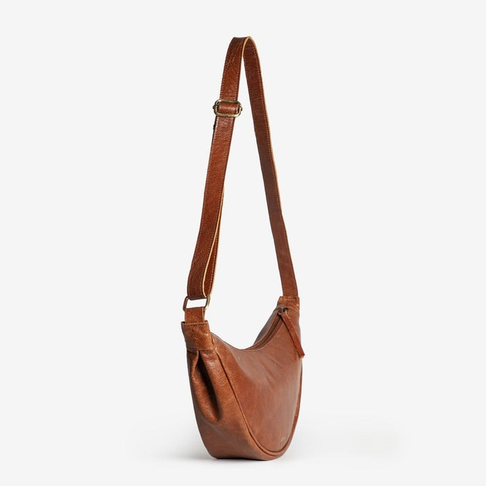 Leather Moon Sling Bag