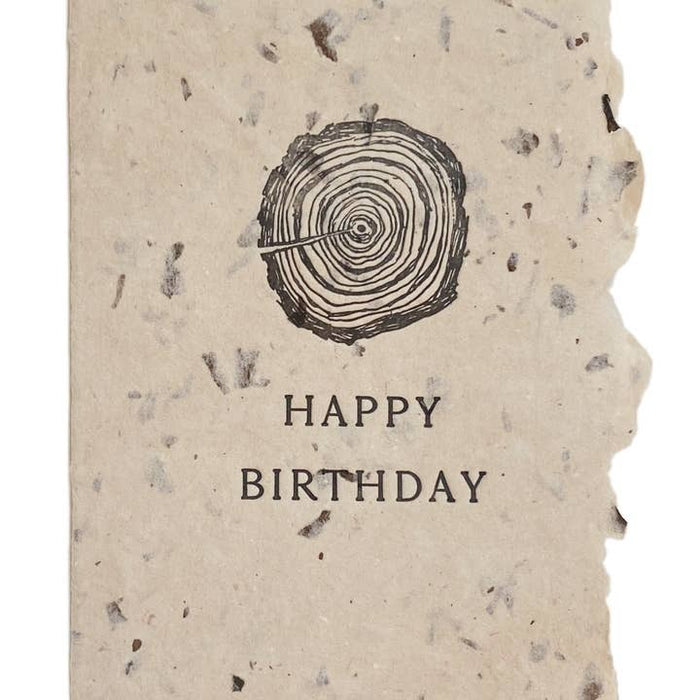 Happy Birthday Tree Rings Card