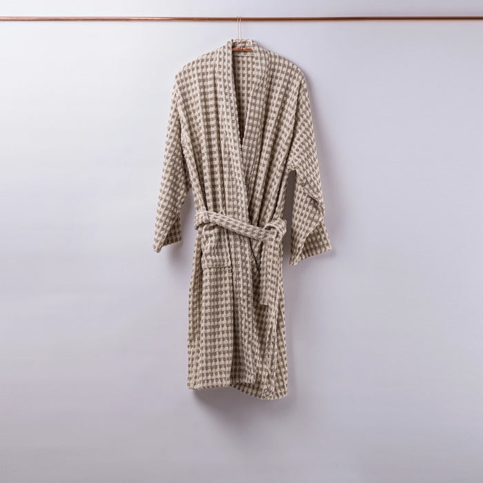 Dotted Terry Bathrobe