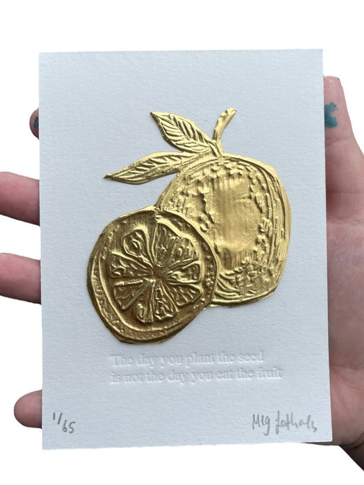 Limited Edition Tin Embossing - Plant the Seed Print