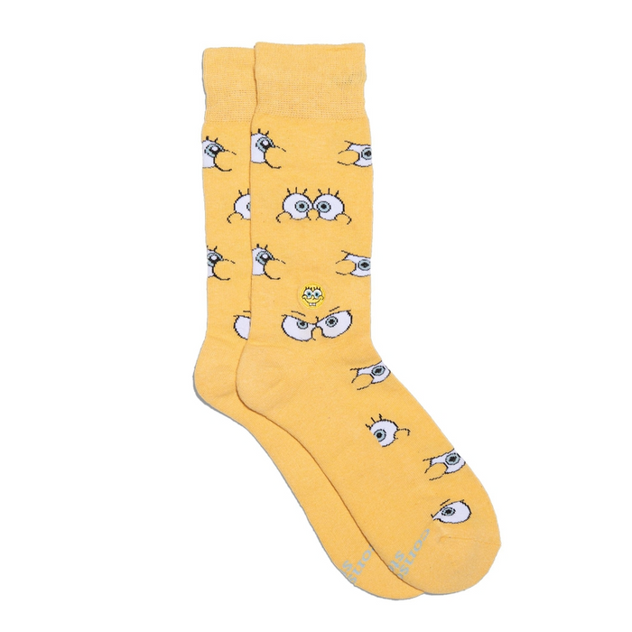 Spongebob Socks That Protect Oceans Yellow