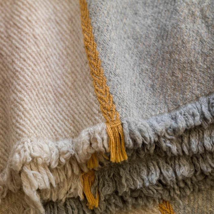 Wool Blend Throw Blanket