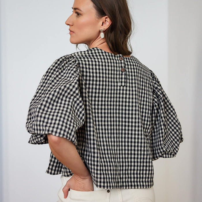 Bubble Sleeve Blouse