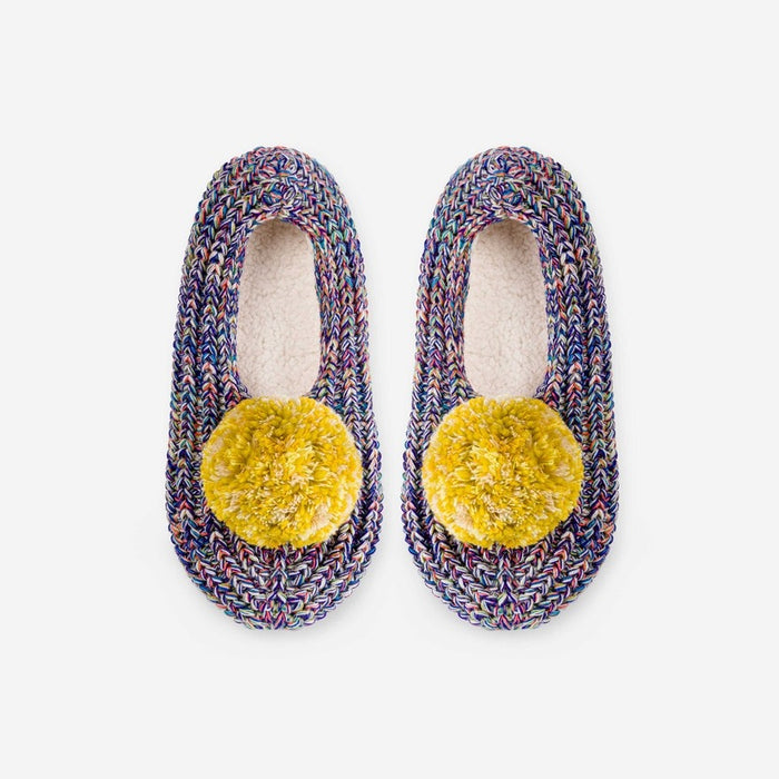 Super Mix Pom Knit Slippers