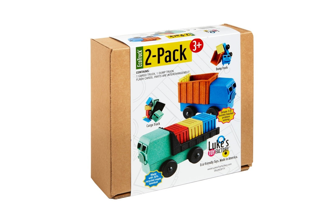 Cargo & Dump Truck 2-Pack