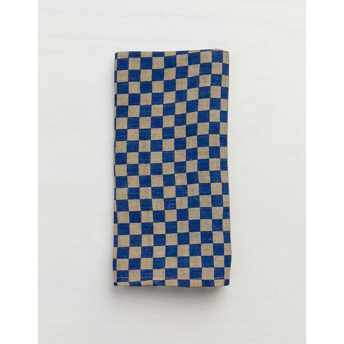 Checkered Linen Tea Towel