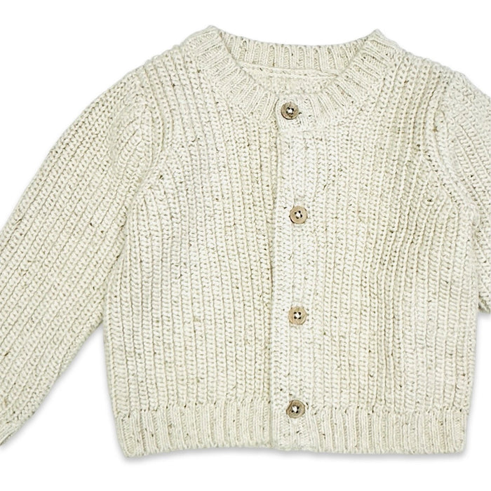 Organic Cotton Chunky Knit Baby Cardigan