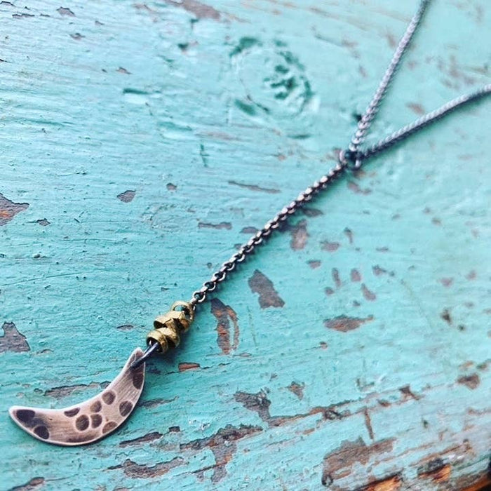 Moon Drop Sterling Silver Necklace