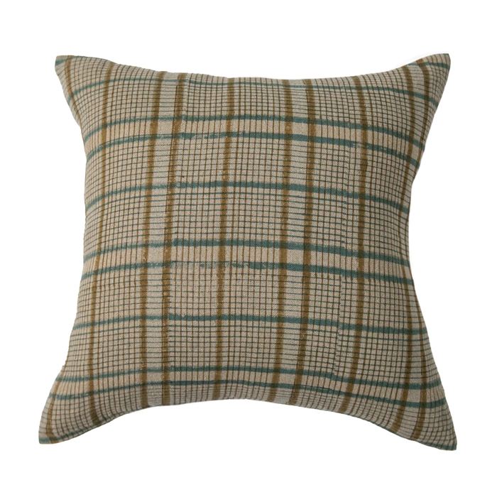 Crossroads Pillow - Olive & Natural