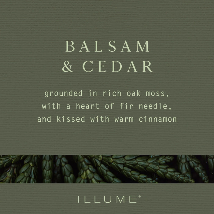 Balsam & Cedar Large Radiant Glass Candle